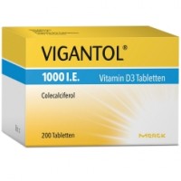 VIGANTOL 1000 I.E. Vitamin D3 Вигантол Витамин D3, в таблетках, 200 шт.  
