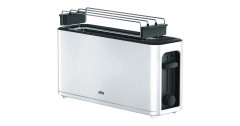 Braun Braun PurEase Toaster HT 3110 weiss, 1.000 Watt, fur 2 Scheiben Toast  weiss Braun PurEase Toaster HT 3110 белый, 1000 Вт, на 2 ломтика тостов