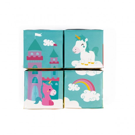 Janod Badespielzeug Motiv-Wurfel Игрушка для ванной в виде куба