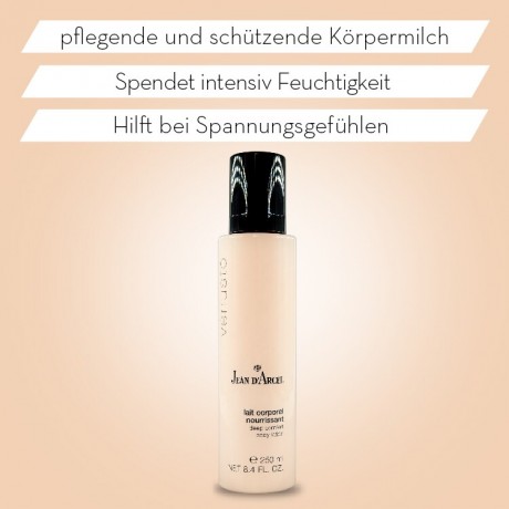 JEAN D'ARCEL lait corporel nourrissant VENUSTE Bodylotion reichhaltig pflegende Korpermilch spendet intensiv Feuchtigkeit lait corporel nourrissant VENUSTE лосьон для тела насыщенное питательное молочко для тела обеспечивает интенсивное увлажнение
