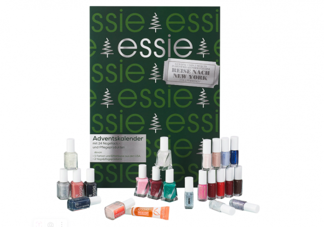 ESSIE Adventskalender 2025, Адвент-календарь 2025, 24 бьюти сюрприза для маникюра 