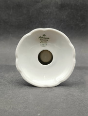 Подсвечник винтажный миниатюрный Seltmann Weiden Bavaria / Коллекция Julia, с тонким голубым узором, фарфор, 8.5 х 9 см, Западная Германия, 1970-80гг.