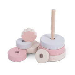 elefantasie Stapelturm Holz personalisiert mit Namen Деревянная башня для штабелирования