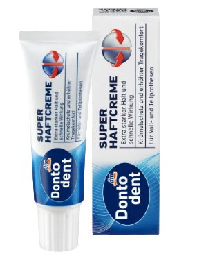 Dontodent Haftcreme extra stark, Донтодент крем для фиксации зубных протезов, 40г