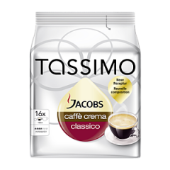 Jacobs Tassimo Кофе Crema Классический 112г, 16 штук