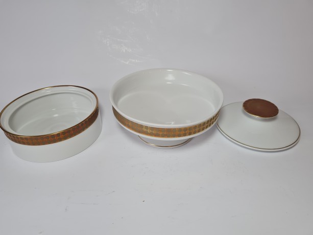 Thomas Bavaria Набор винтажных тарелок для супа, 3 предмета, Германия, 1960г.