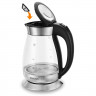 Deuba Deuba Wasserkocher, 1.7 l, 2200 W, LED Kabellos Glas Edelstahl Kuche Teekocher Kalkfilter BPA Frei Чайник Deuba, 1,7 л, 2200 Вт, светодиодный, беспроводной, стекло, кухонный чайник из нержавеющей стали, фильтр от накипи, без BPA